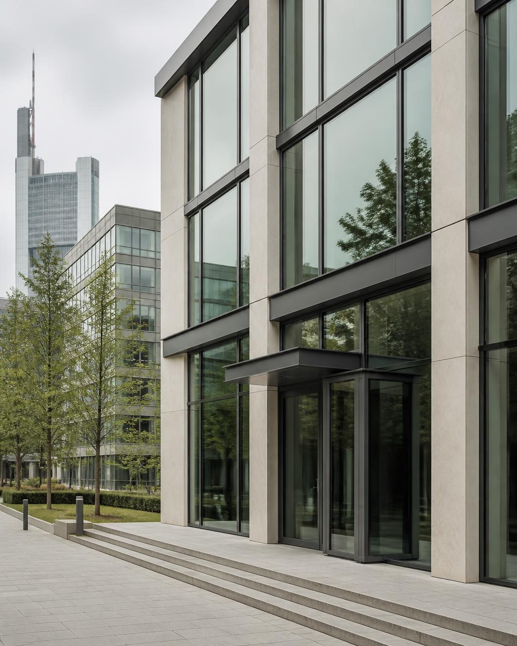 Moderne Büroarchitektur in Frankfurt am Main